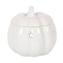 Load image into Gallery viewer, Autumn Pumpkin Cut Out Star Wax Melt Burner Ceramic
