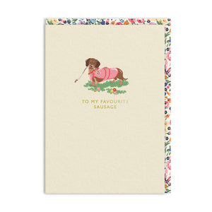 Cath Kidston To My Favourite Sausage Dachshund Birthday Card