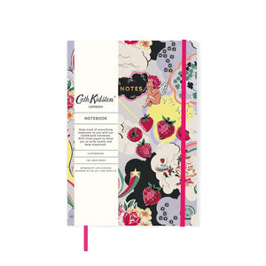 Cath Kidston A5 Clothbound Notebook Silver Lining